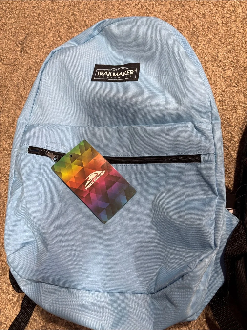 3 Classic Pink and black and blue Backpack - Lightweight Casual Daypack